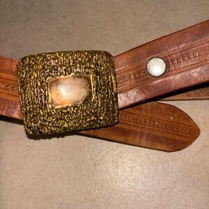 Hand Hammered Copper Rosenthal Vintage 74' Brutalist Belt Buckle